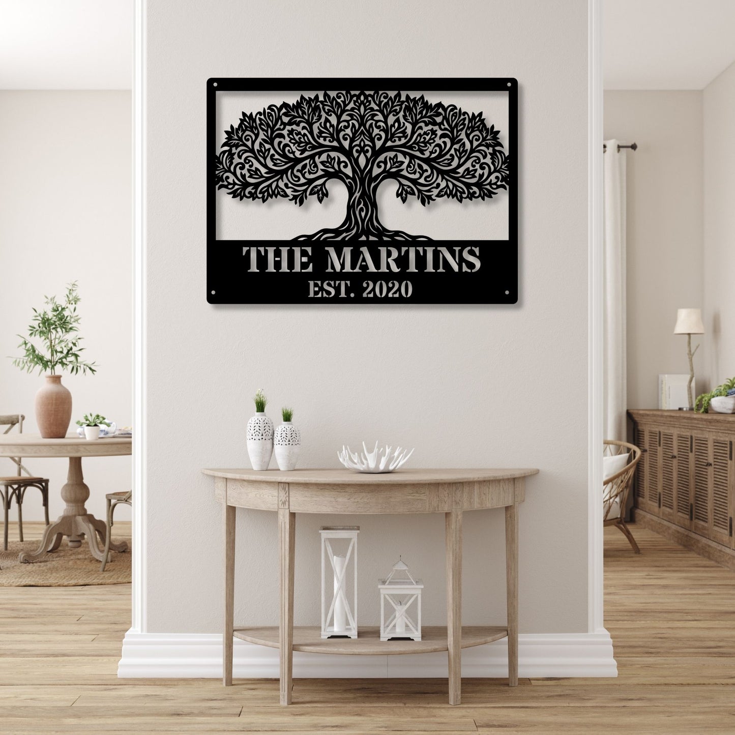 Custom Tree of Life Metal Wall Art, Tree Wall Decor, Metal Tree Art, Nature Wall Art, Rustic Home Decor, Personalized Metal Wall Hanging