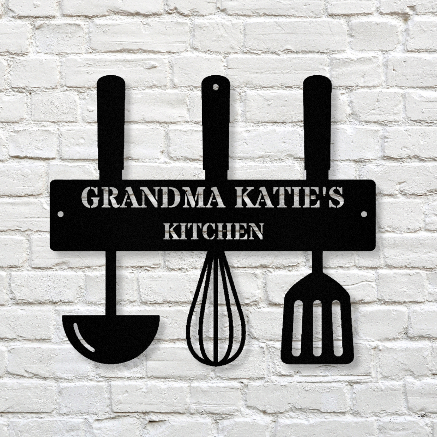 Custom Kitchen Metal Sign, Metal Kitchen Sign, Personalized Kitchen Art, Wall Art for Kitchen, Rustic Home Decor, Housewarming Gift Idea