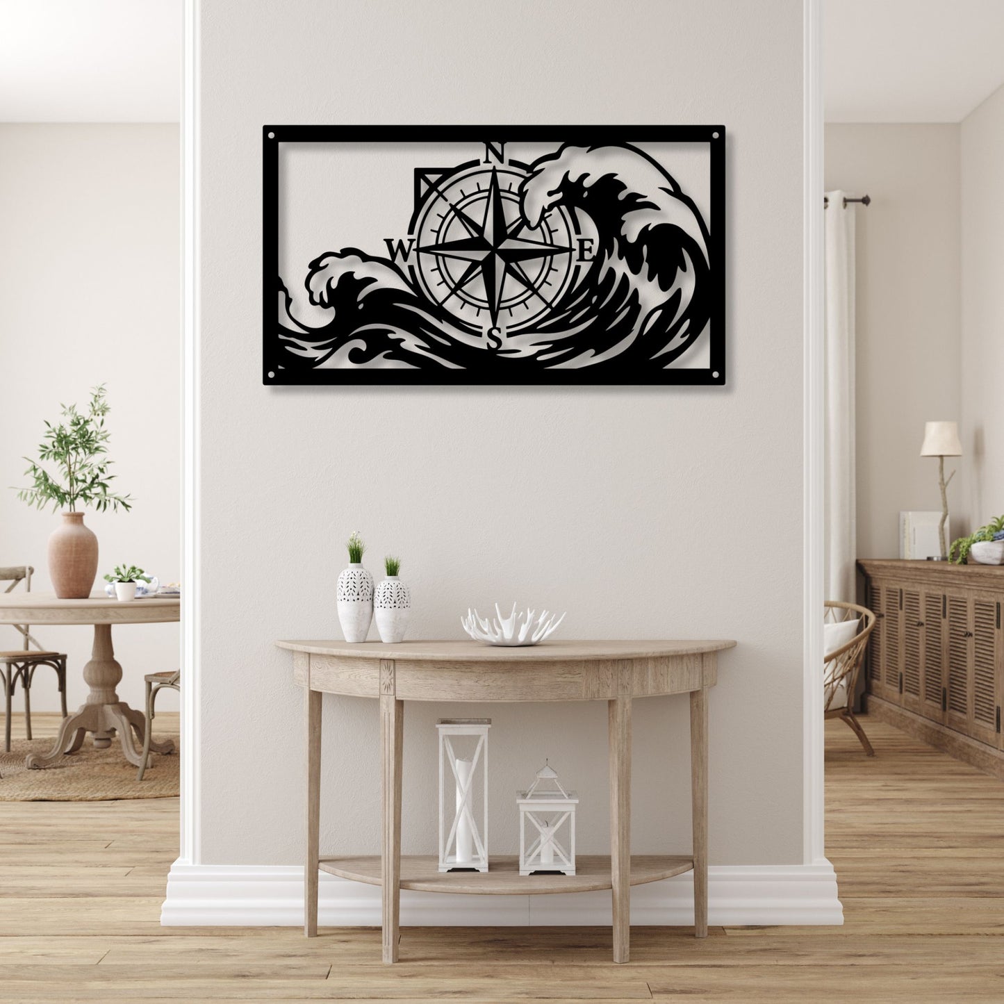 Compass Wall Art, Nautical Wall Decor, Travel Wall Art, Adventure Decor, Compass Print, Navigation Art, Coastal Home Decor, Explorer Gift
