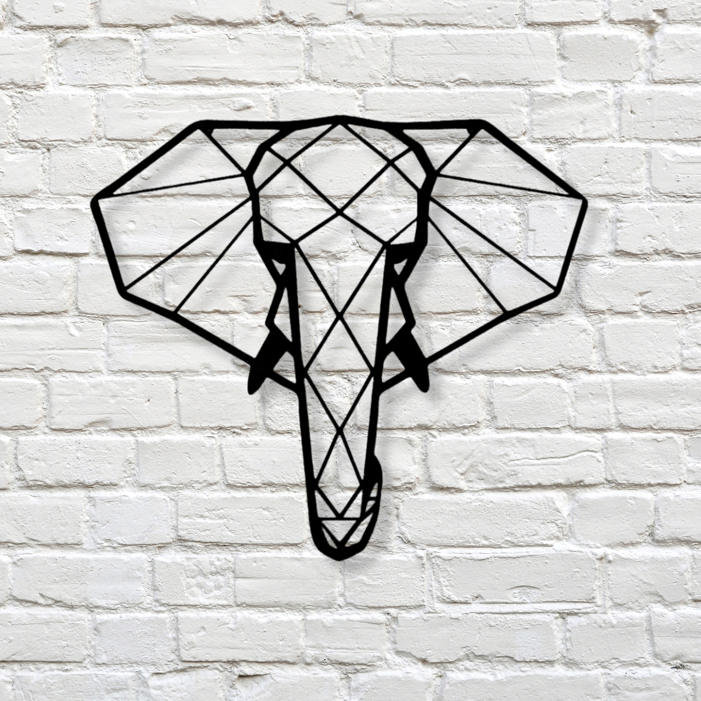 Geometric Elephant, Metal Sign, Geometric Animal, Woodland Nursery, Wildlife Metal Art, Kids Room Décor, Art room Decor, Animal Lover Gift