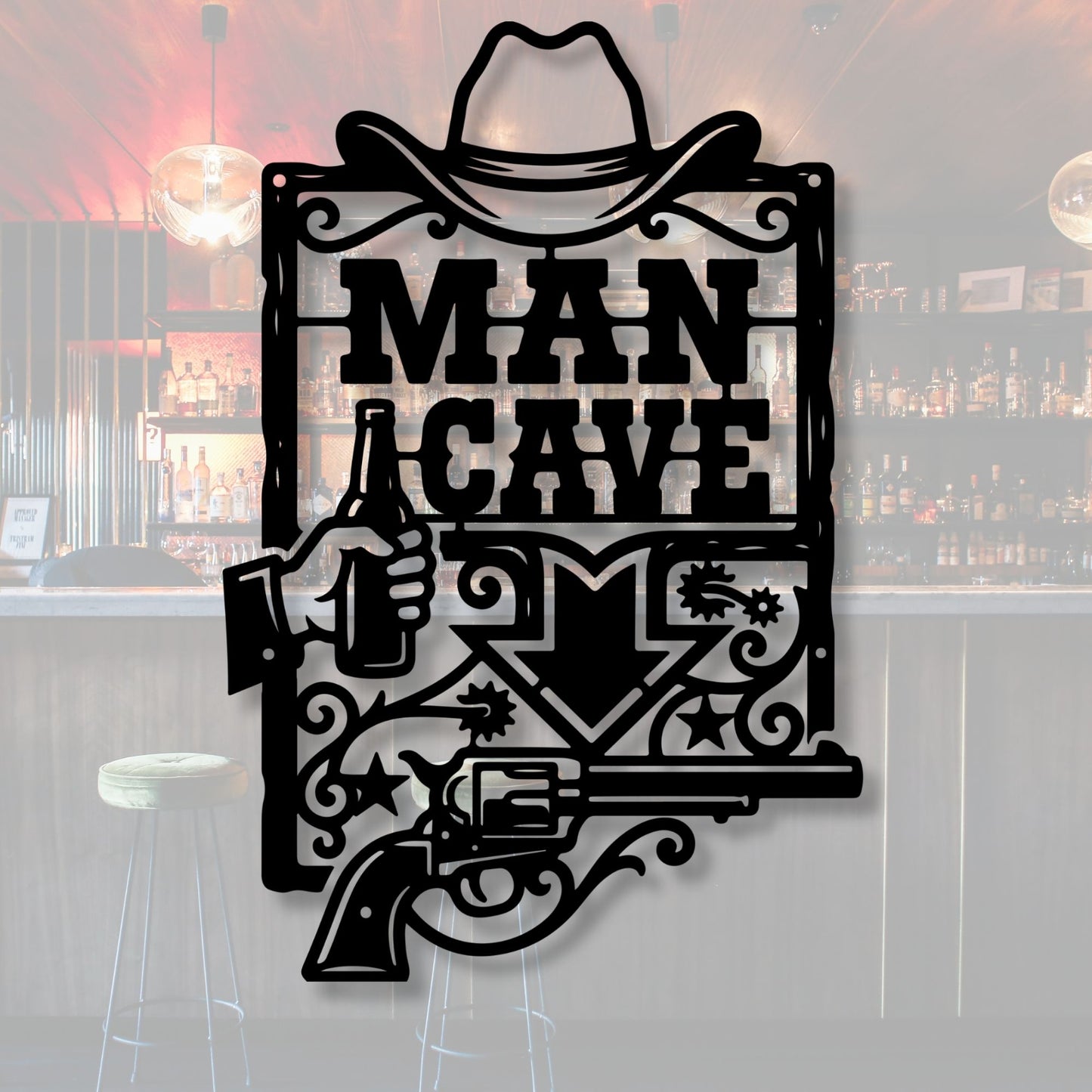 Home Tavern Sign, Bar Metal Sign, Custom Man Cave Decor, Pub Wall Art, Gift for Him, Husband Birthday Gift, Beer Metal Art