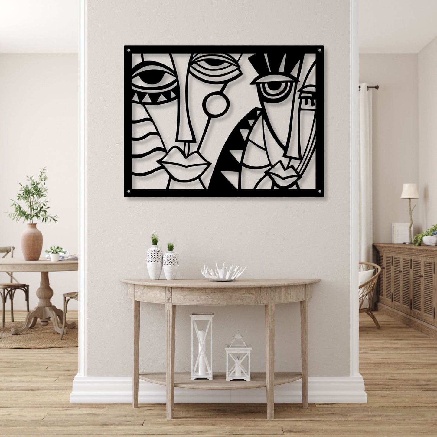 Picasso Style Faces Wall Art, Abstract Face Print, Cubism Wall Decor, Modern Line Art, Picasso Face Art, Minimalist Portrait Artwork