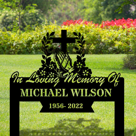 Personalized Memorial Plaque, Custom Grave Marker Metal Sign, In Loving Memory Sign, Remembrance Sign, Sympathy Gift