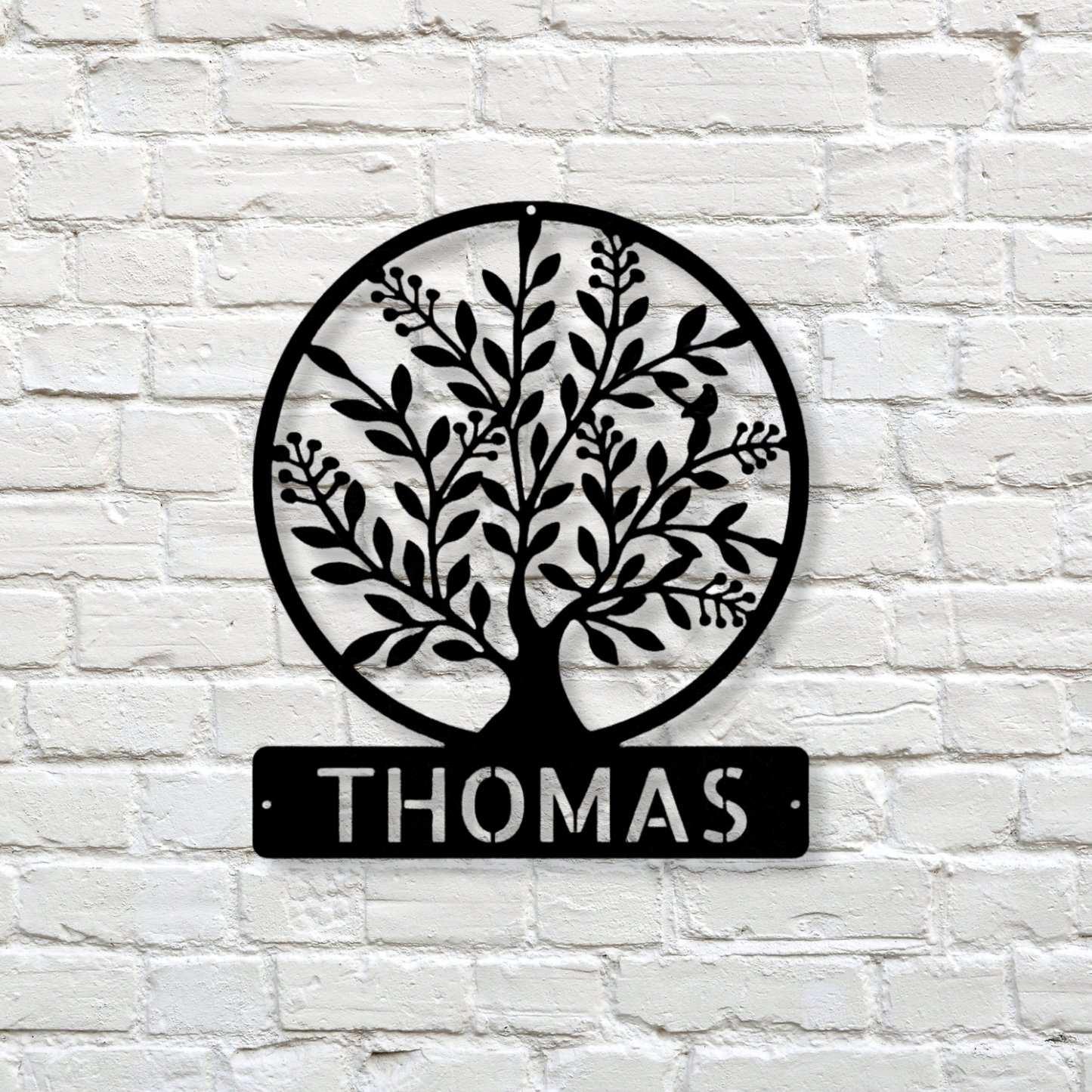 Custom Name Tree Metal Sign, Tree Metal Art, Tree of Life Art, Wall Decor, New Home Art, Last Name Decor Wedding Gift, Couples or Nature Art