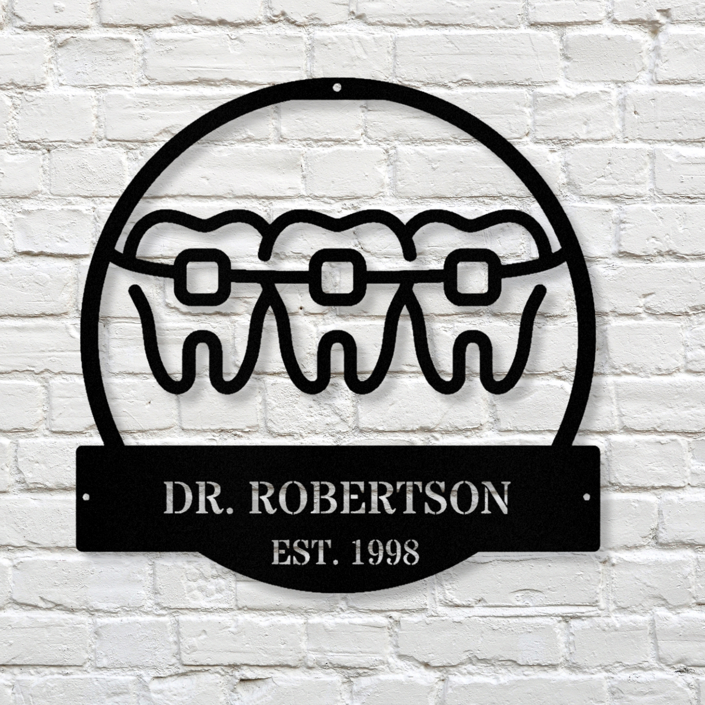 Othodontist Office Metal Sign, Othodontist Last Name Metal Sign, Small Business Sign