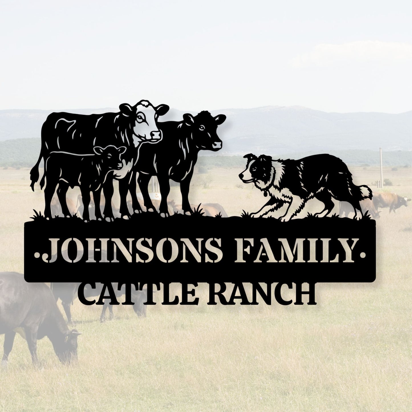 Custom Metal Ranch Sign, Personalized Cattle Farm Decor, Metal Brand Sign, Outdoor Sign for Ranch Gate, Bull Metal Wall Art, Country Home Decor