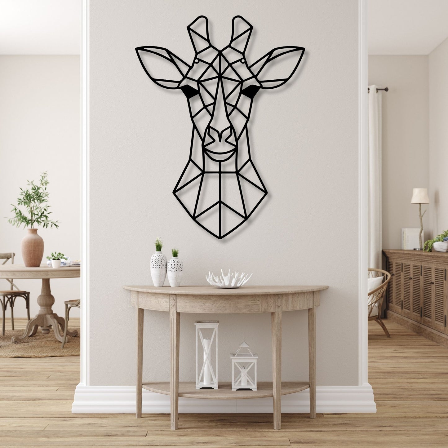 Giraffe Metal Wall Art, Giraffe Wall Decor, Safari Wall Art, Animal Metal Art, Wildlife Decor, African Wall Art, Giraffe Gift