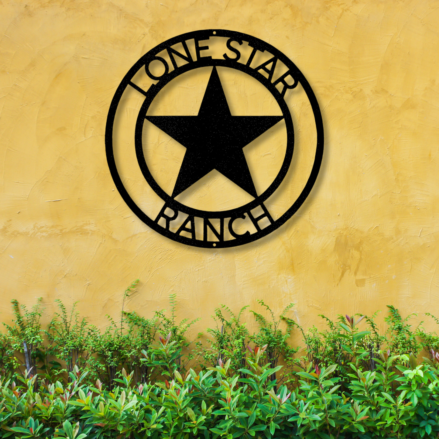 Custom Country Star Metal Sign, Texas Star Metal Sign, Farm Ranch Outdoor Metal Sign, Farm or Lakehouse Decor, Barn Metal Sign, Large Sign