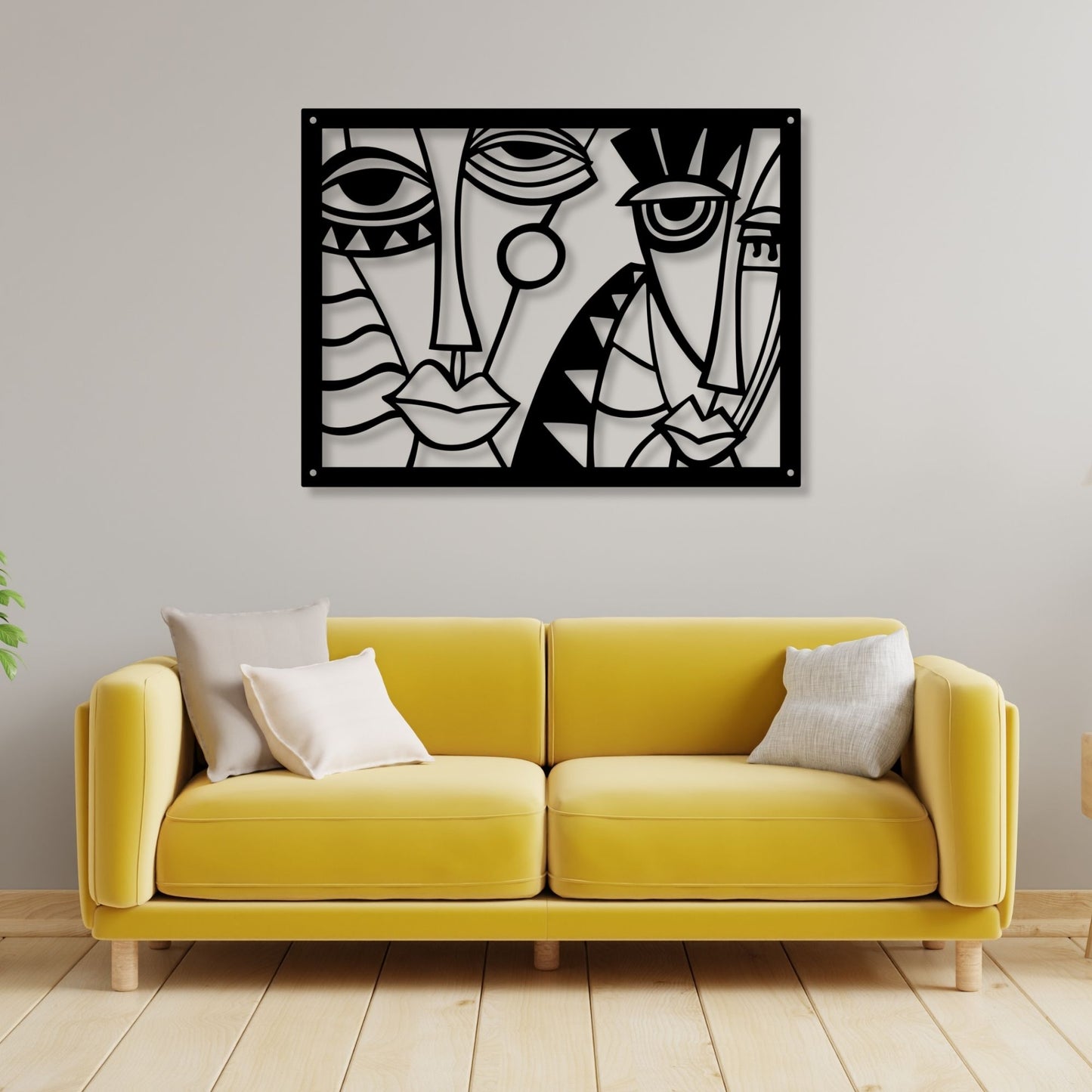 Picasso Style Faces Wall Art, Abstract Face Print, Cubism Wall Decor, Modern Line Art, Picasso Face Art, Minimalist Portrait Artwork