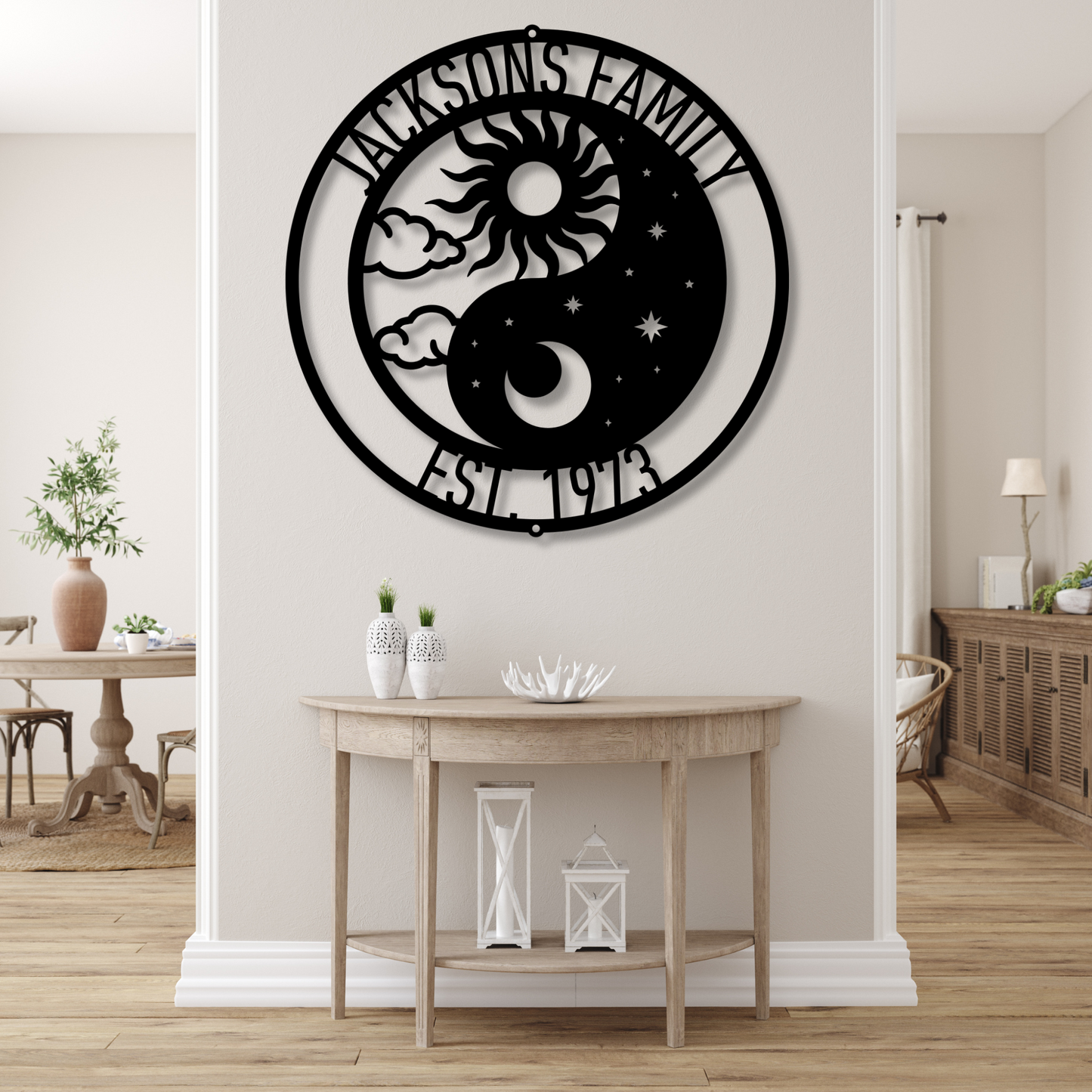 Personalised Sunrise Sign, Custom Metal Home Decor, Sunrise Wall Art, Personalized Housewarming Gift, Artistic Metal Sign