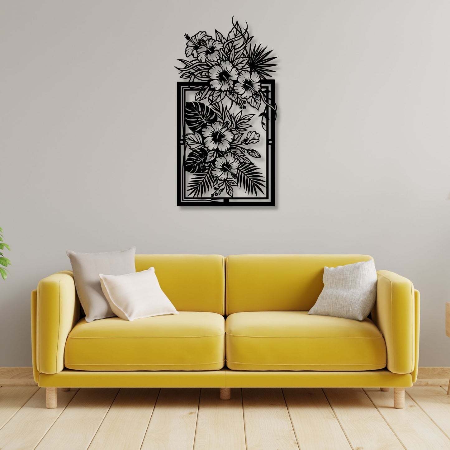 Metal Flower Wall Art, Floral Wall Decor, Metal Wall Sculpture, Botanical Art, Farmhouse Home Decor, Garden Wall Hanging, Nature Art Gift