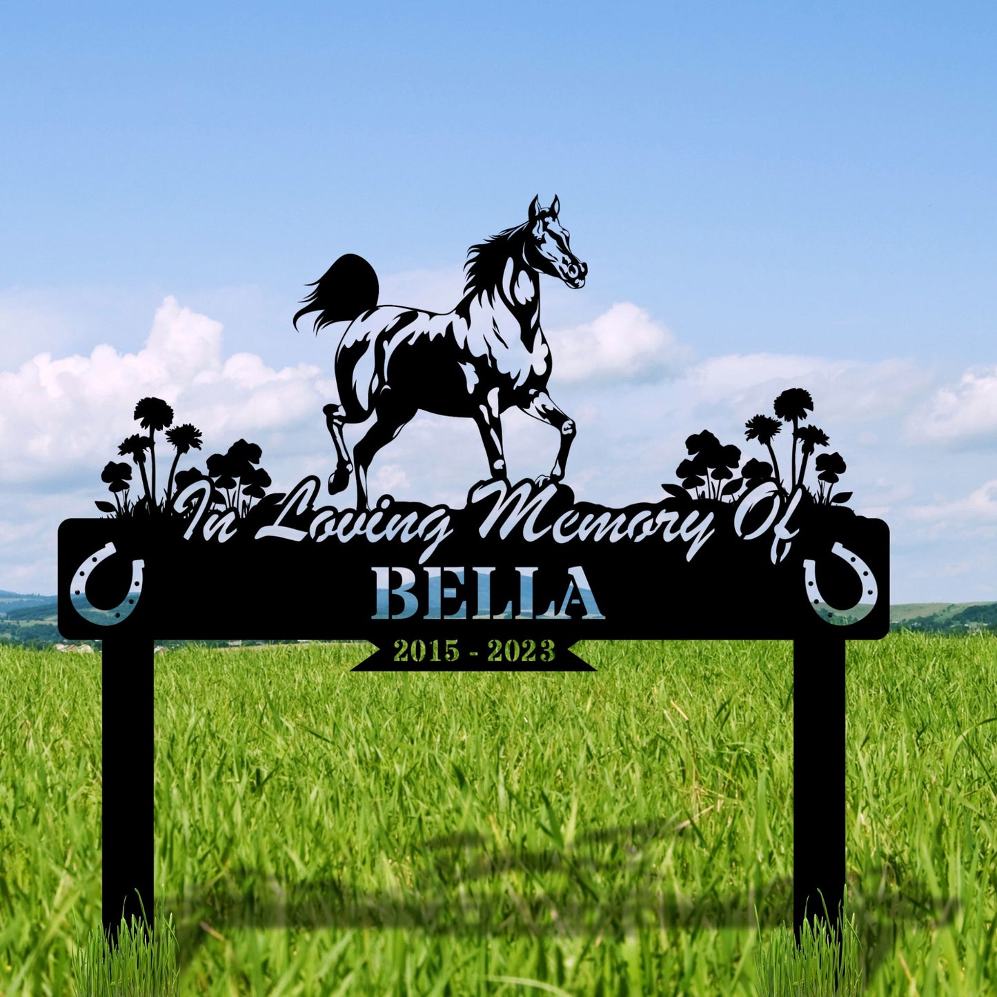 Custom Horses Metal Sign,Horse Ranch Sign,Personalized Horse Farm Name Sign,Horse Stable Wall Art Decor