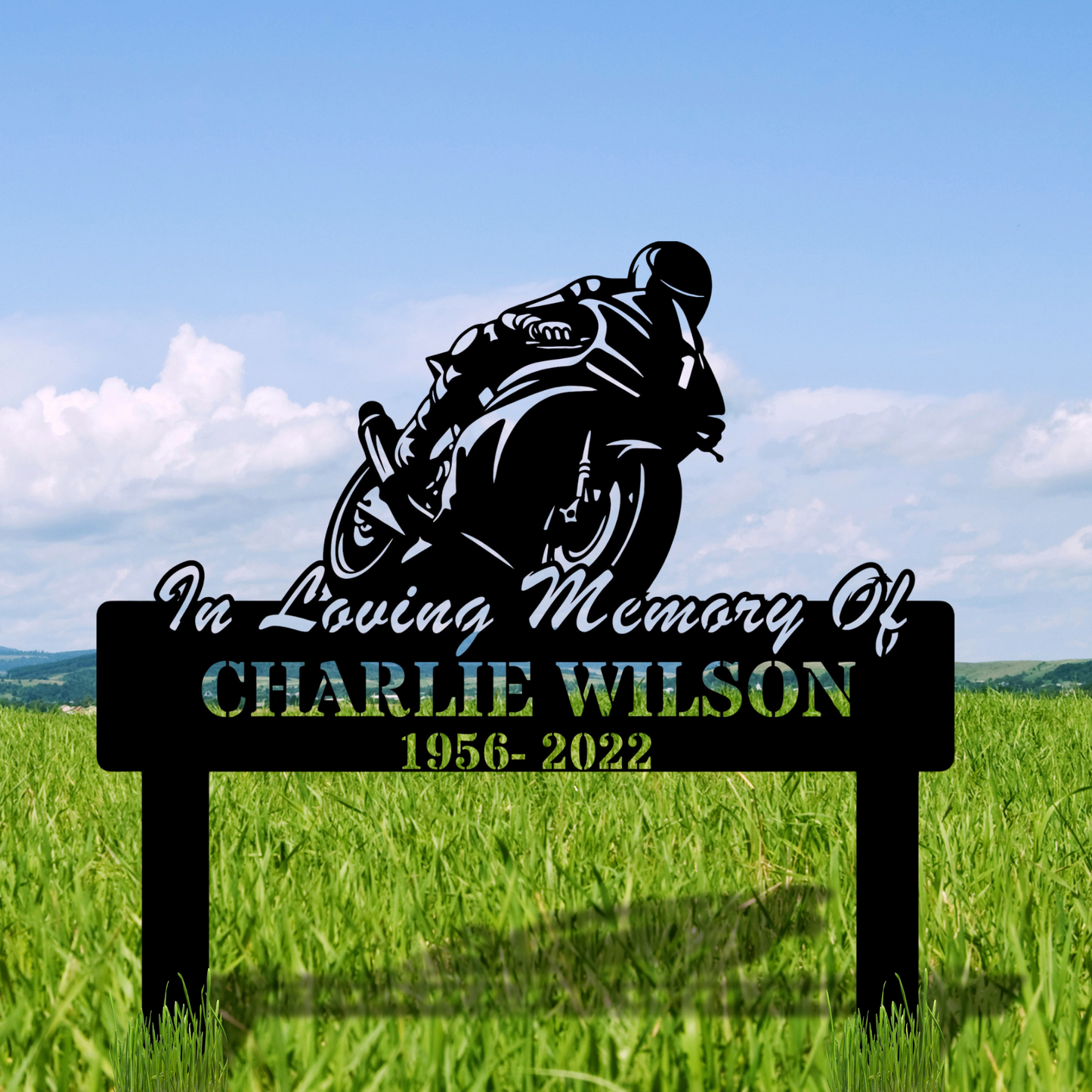 Custom Biker Metal sign