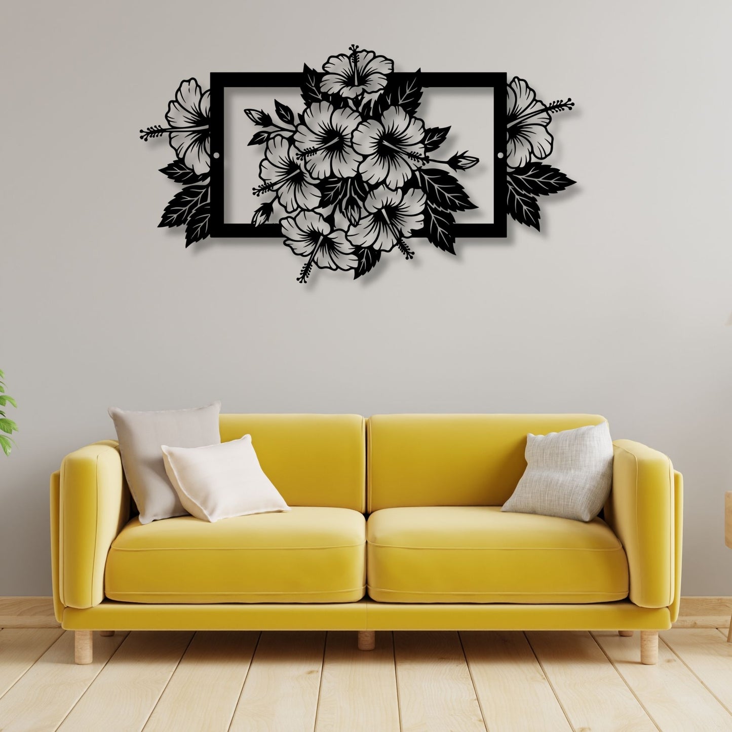 Wildflower Metal Wall Art, Floral Wall Decor, Botanical Art, Nature Wall Art, Farmhouse Rustic Decor, Garden Flower Gift for Her