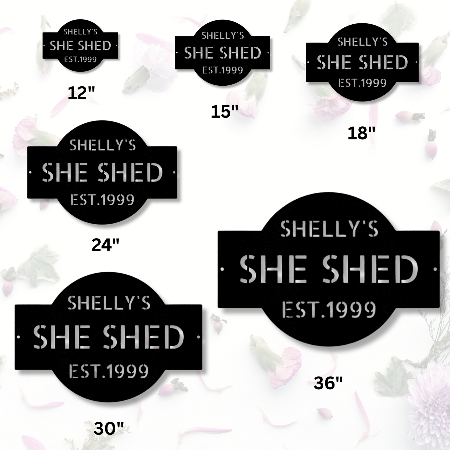 Custom She Shed Metal Sign, Personalized Mothers Day Gift, Outdoor Wall Hanging Decor, Housewarming Gift From Loving Daughter, Christmas Gift