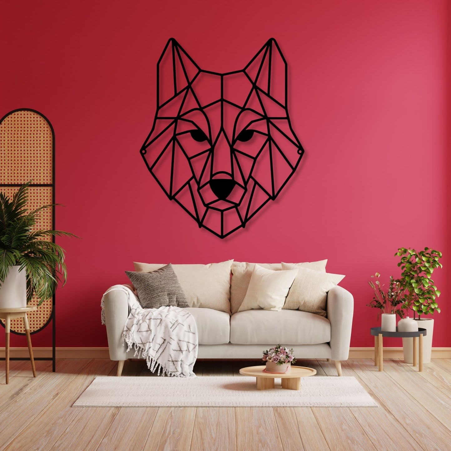 Wolf metal wall art, wolf wall decor, metal wolf art, animal wall art, wildlife home decor, rustic cabin decor, nature wall hanging