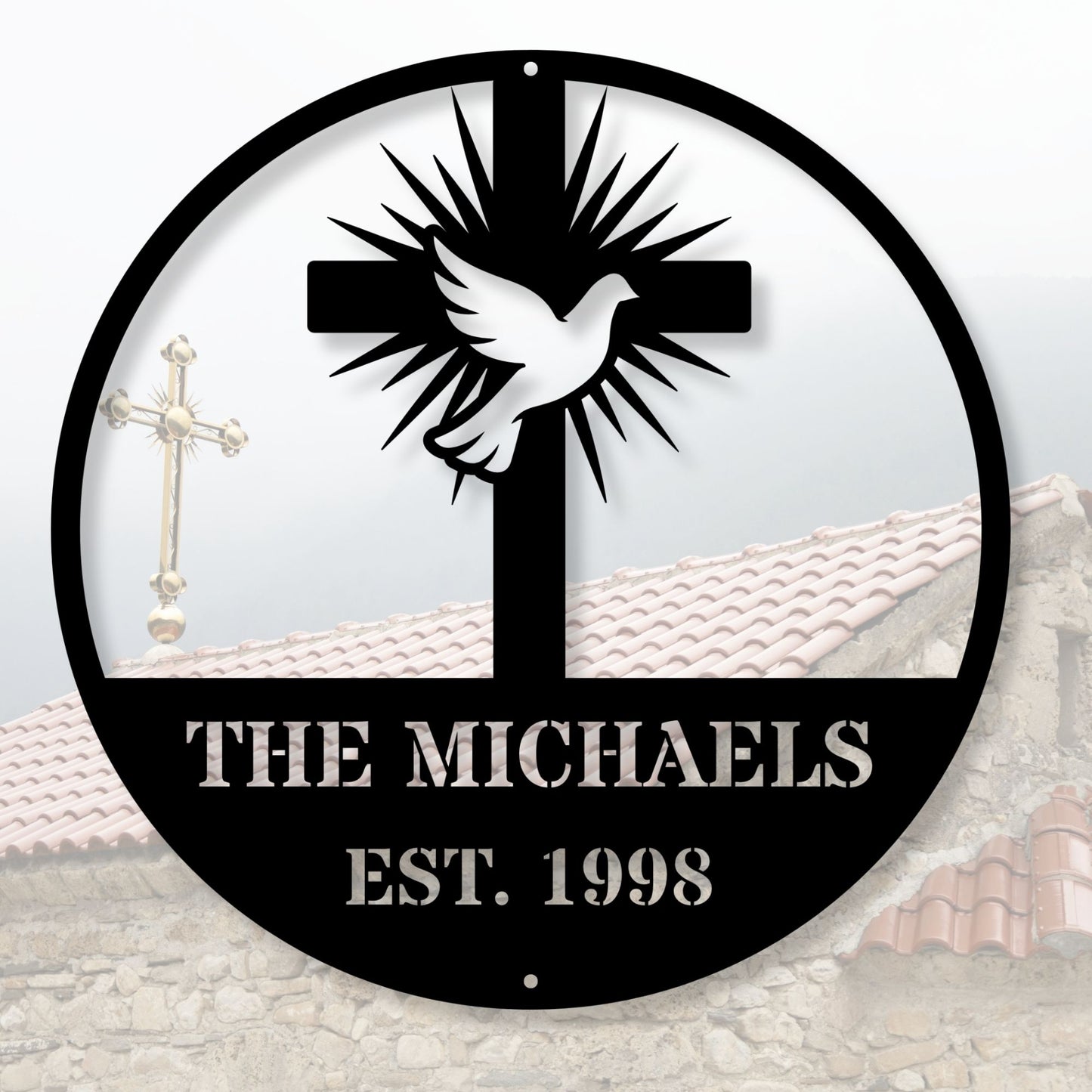 Personalized Religious Metal Sign, Custom Faith Wall Art, Christian Home Decor, Spiritual Gift, Church Decor, Inspirational Metal Sign