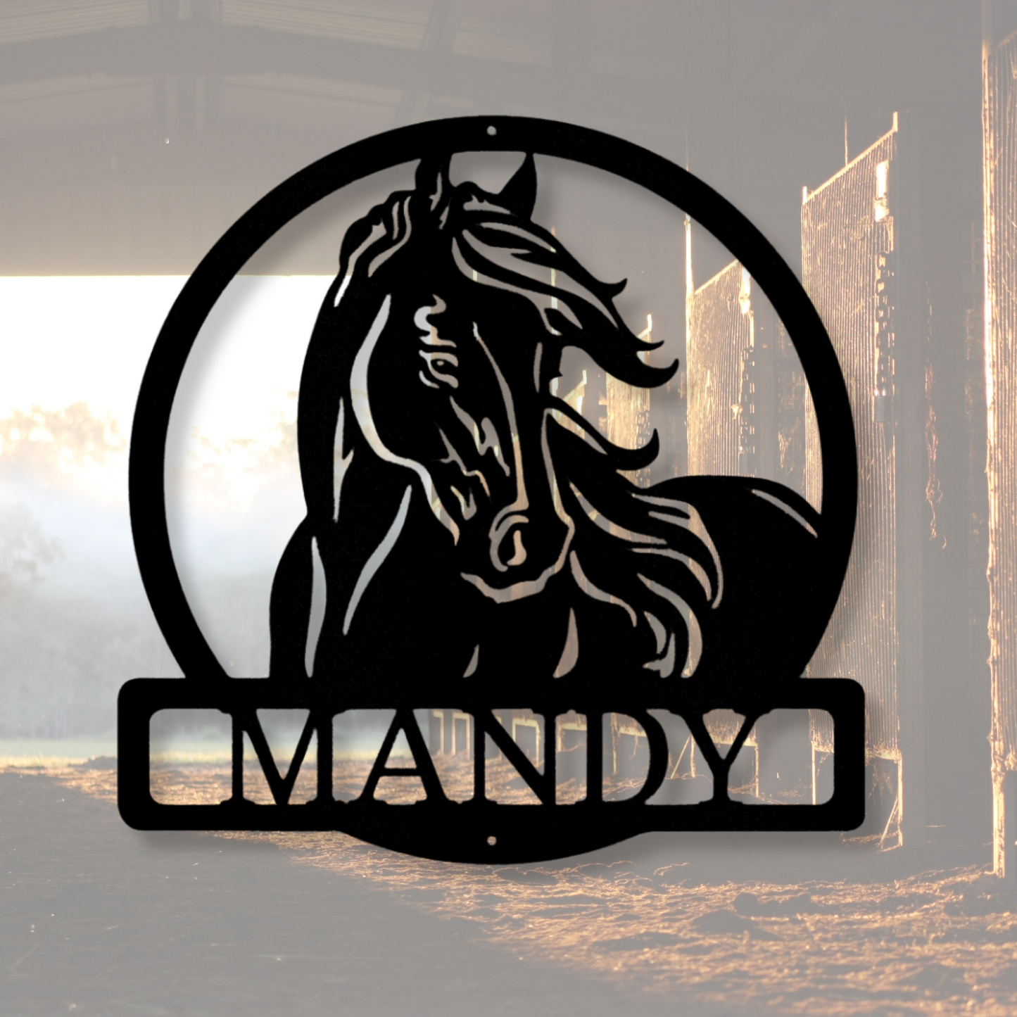 Horse Metal Ranch Sign, Family Name Sign, Custom Horse Sign, Metal Ranch Sign, Horse Ranch Sign, Farmhouse Decor Monogram, Horse Lover Gift