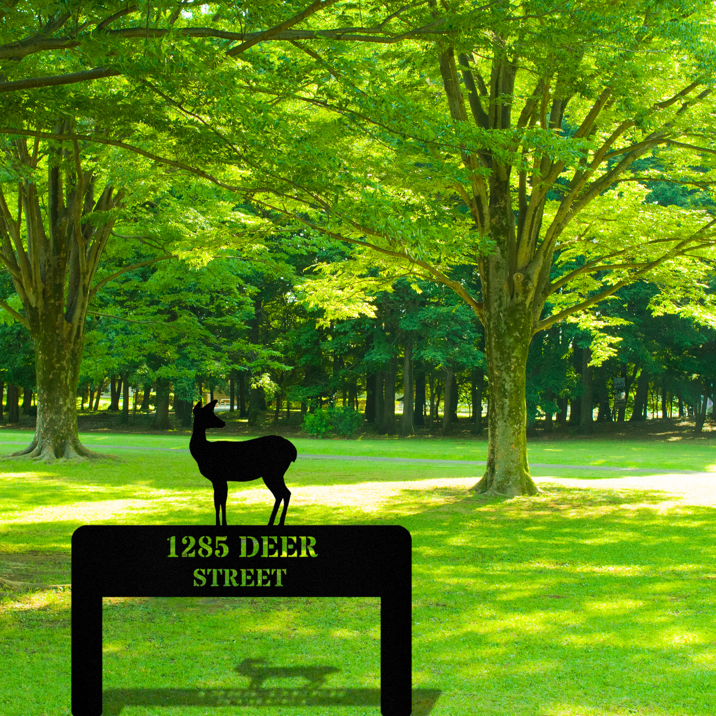 Customized Deer Metal Sign, Garden Metal Sign, Pet Metal Sign, Personalized Garden Decor, Pet Lover Gift, Custom Animal Art, Wildlife Sign