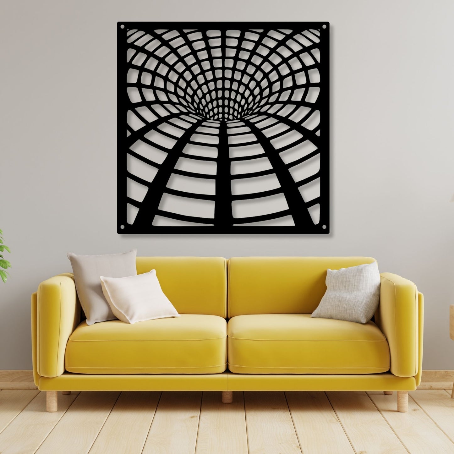 Vortex Geometric Metal Wall Art, Geometric Wall Art, Modern Metal Wall Decor, Abstract Metal Sign, Contemporary Home Decor Gift