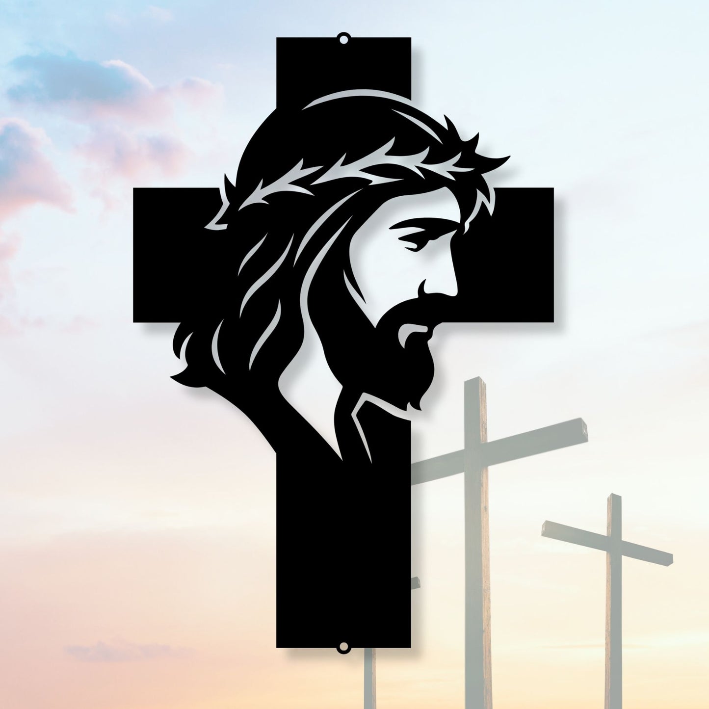 Jesus Christ wall sign, Christian wall decor, Religious wall art, Faith home decor, Jesus wall hanging, Spiritual gift for believers