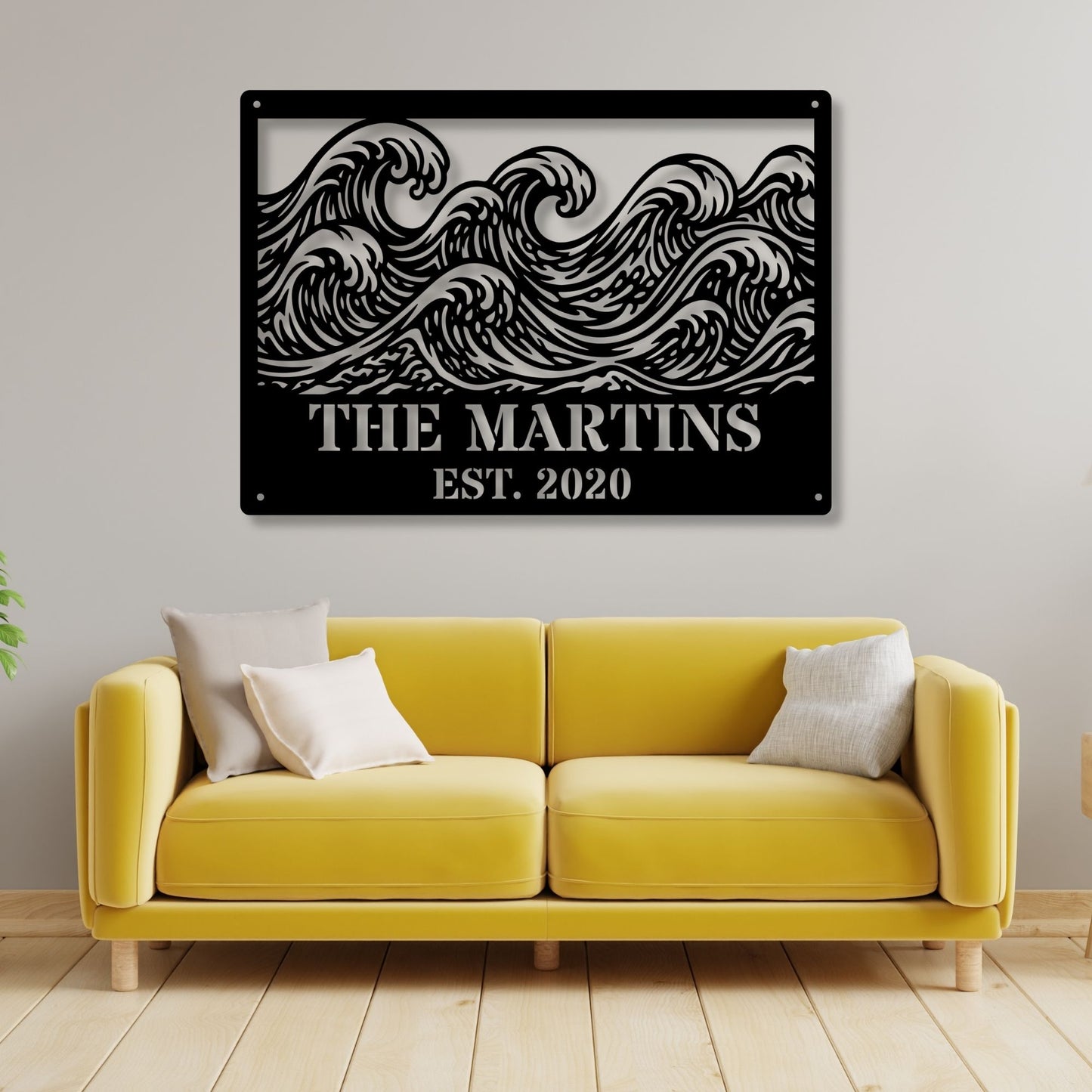 Personalized Beach House Metal Wall Art, Custom Beach House Sign, Coastal Wall Decor, Nautical Home Decor, Beach House Gift