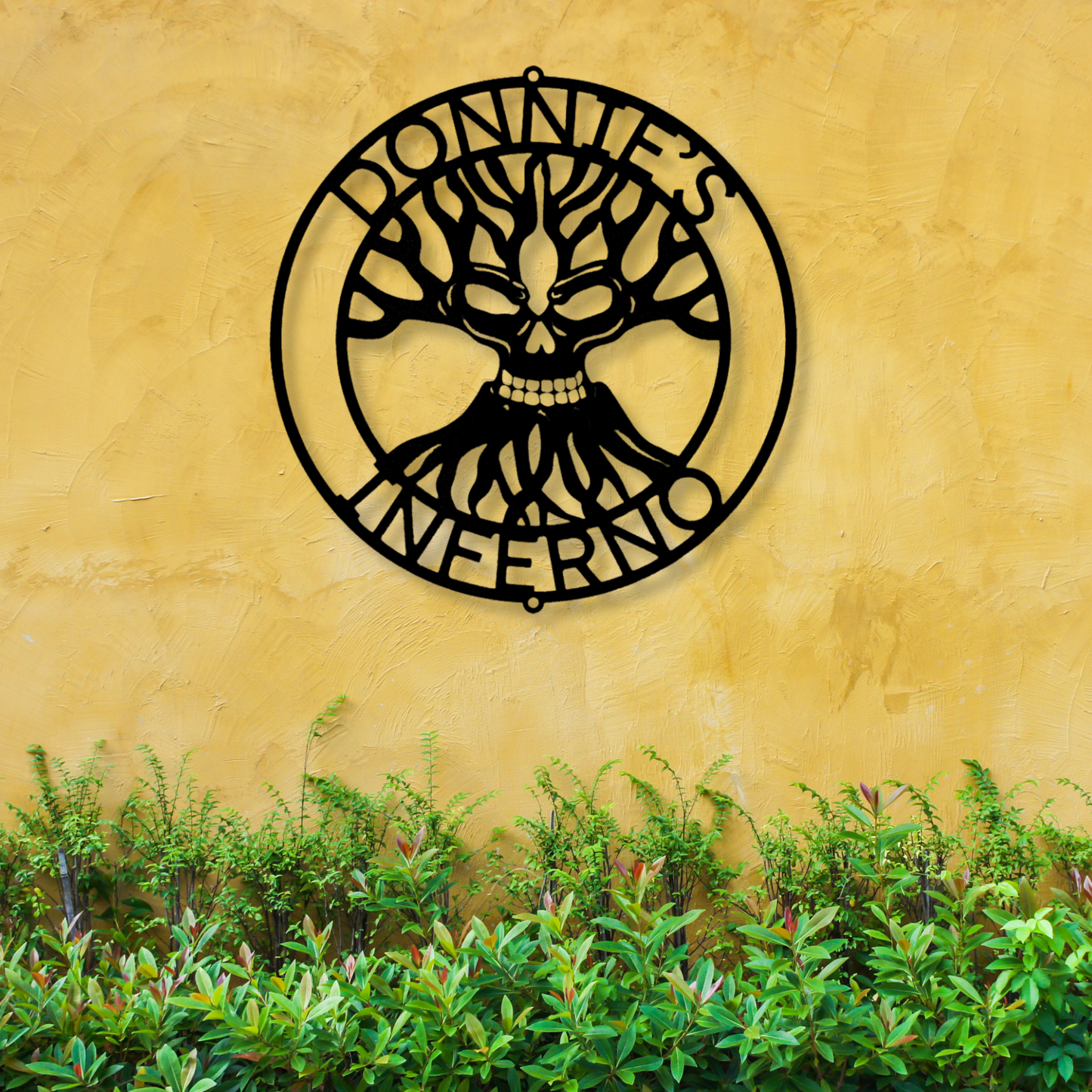 Skull Family Tree Metal Sign, Tree Metal Art, Family Name Wall Art, Tree Wall Decor, New Home Wall Art, Wedding Gift, Couples or Nature Art