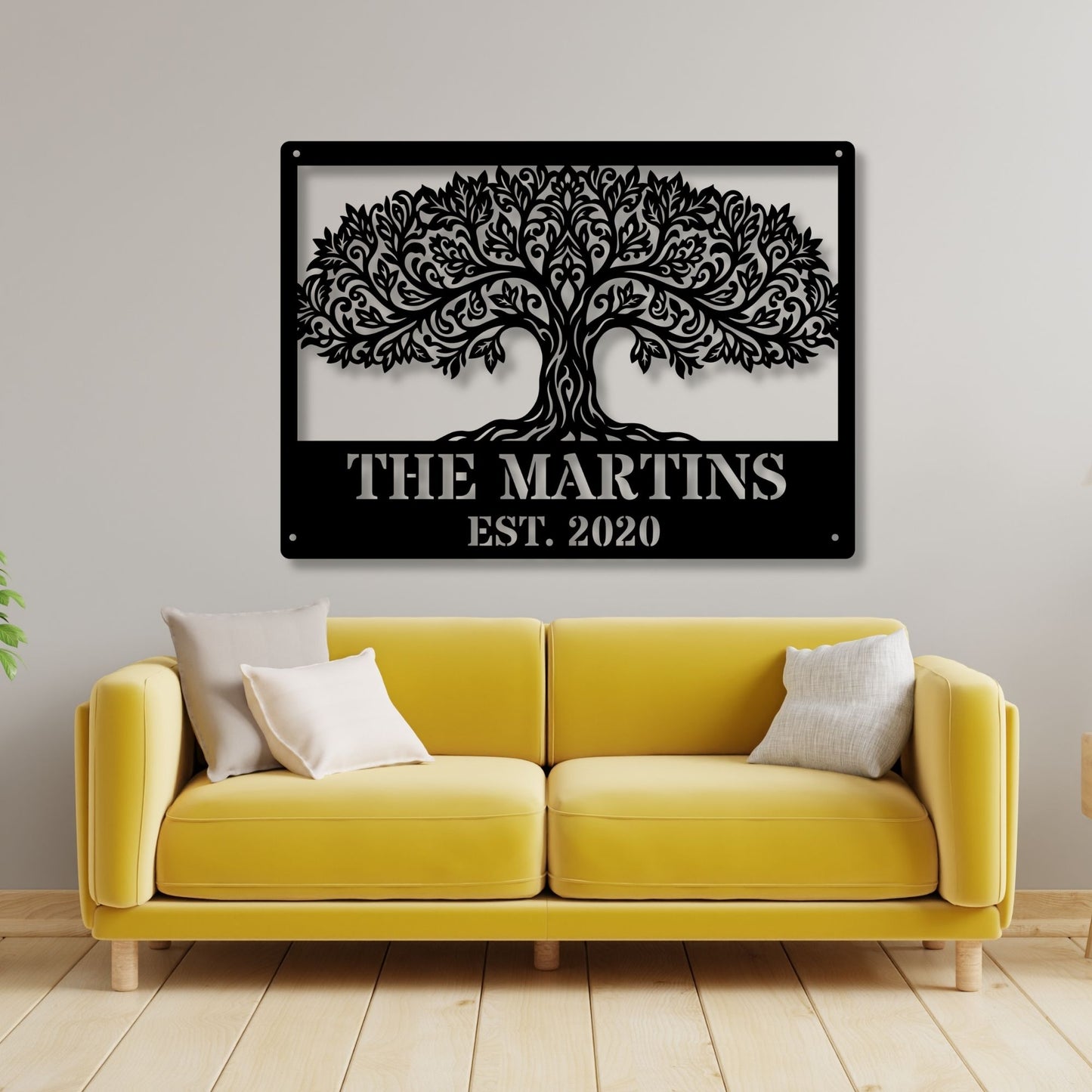 Custom Tree of Life Metal Wall Art, Tree Wall Decor, Metal Tree Art, Nature Wall Art, Rustic Home Decor, Personalized Metal Wall Hanging