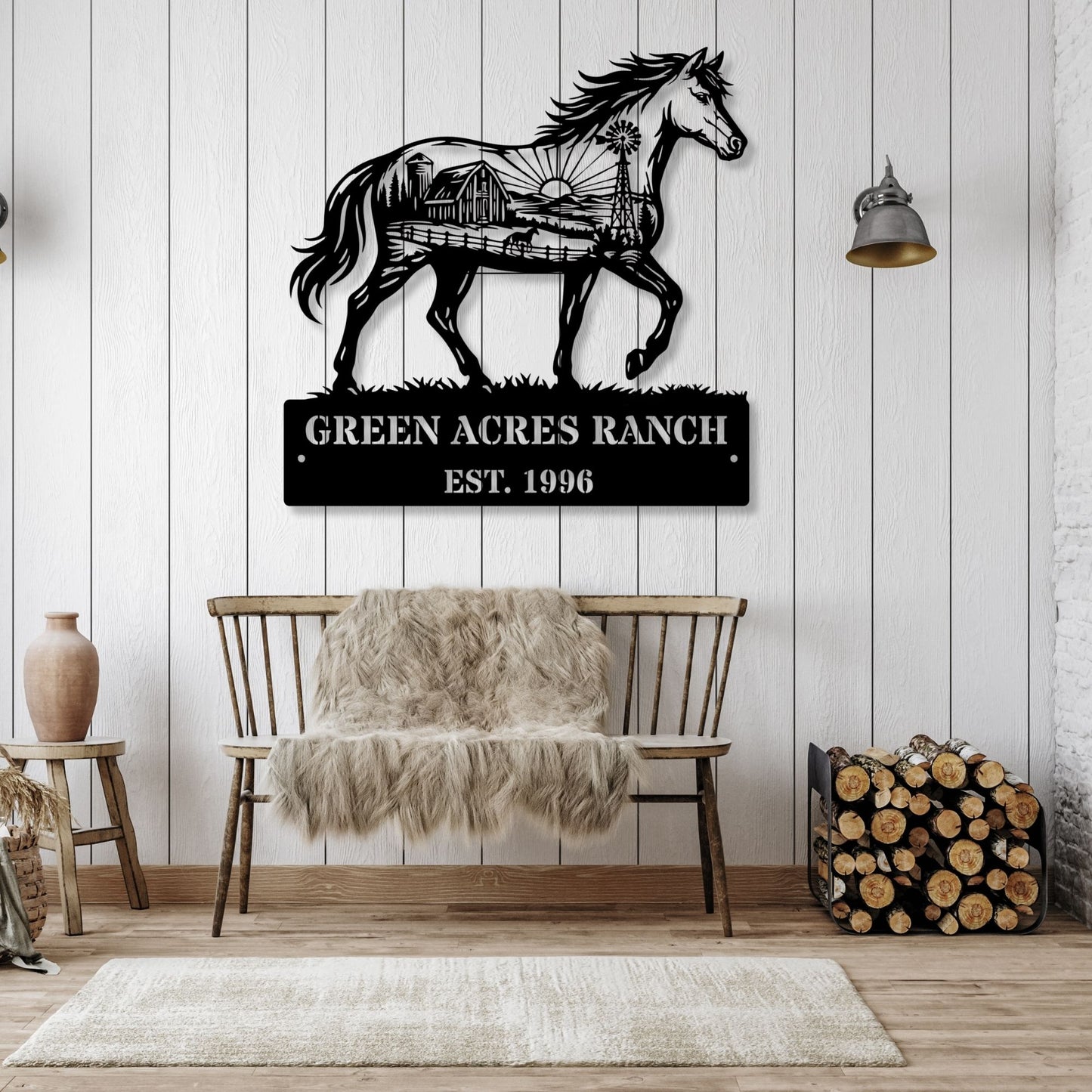 Personalized ranch sign, Custom ranch name sign, Farm sign, Rustic ranch decor, Country home sign