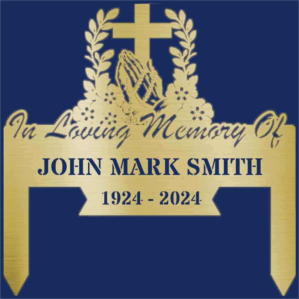 Personalized Memorial Plaque, Custom Grave Marker Metal Sign, In Loving Memory Sign, Remembrance Sign, Sympathy Gift