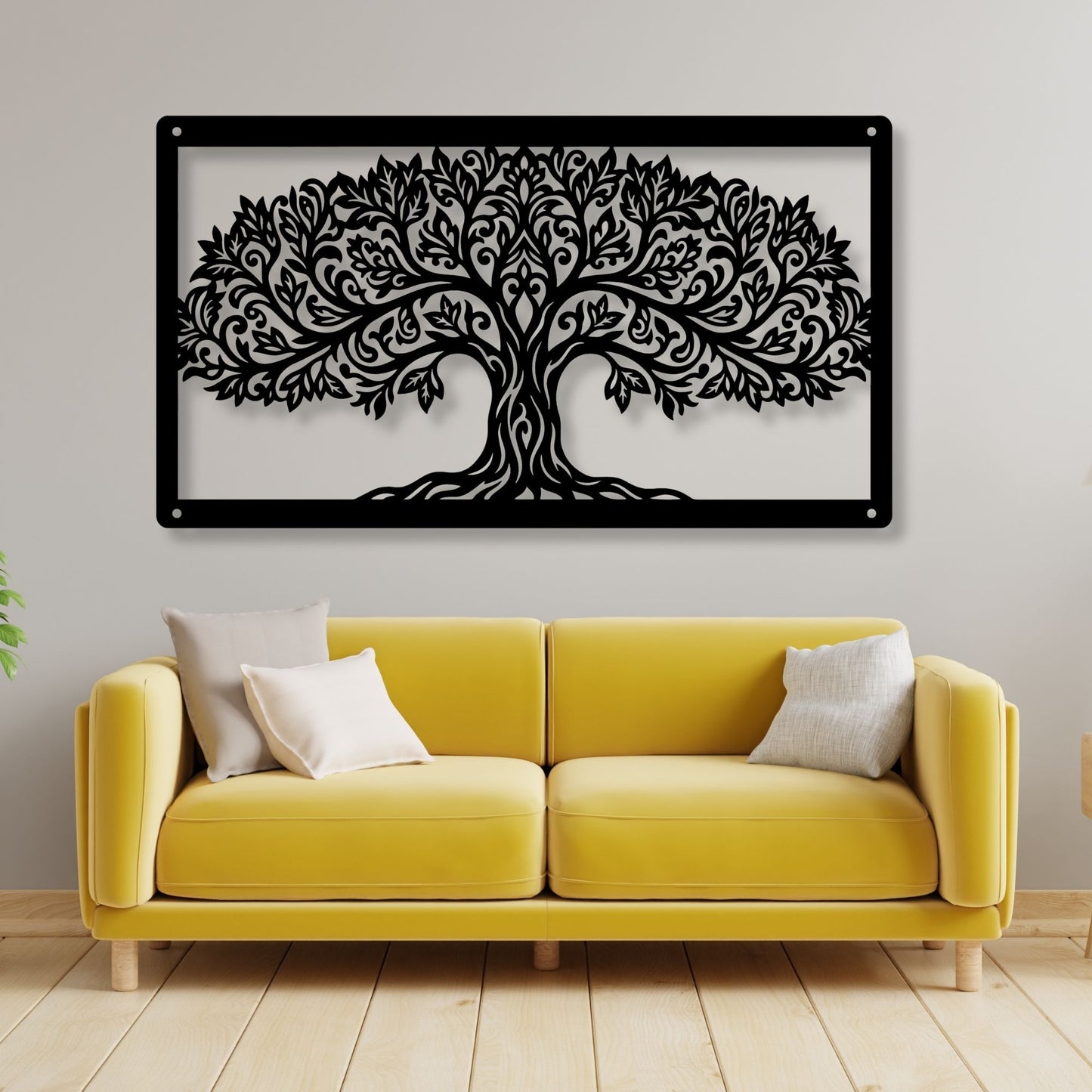 Tree of Life Metal Wall Art, Tree of Life Decor, Metal Tree Wall Hanging, Nature Wall Art, Spiritual Home Decor, Rustic Metal Art