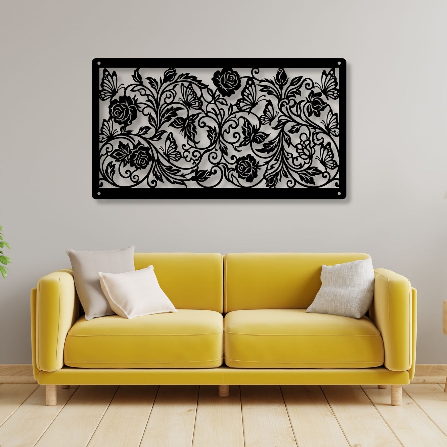 Butterfly Metal Wall Art, Butterfly Wall Decor, Metal Wall Hanging, Garden Wall Art, Outdoor Metal Art, Nature Home Decor Gift