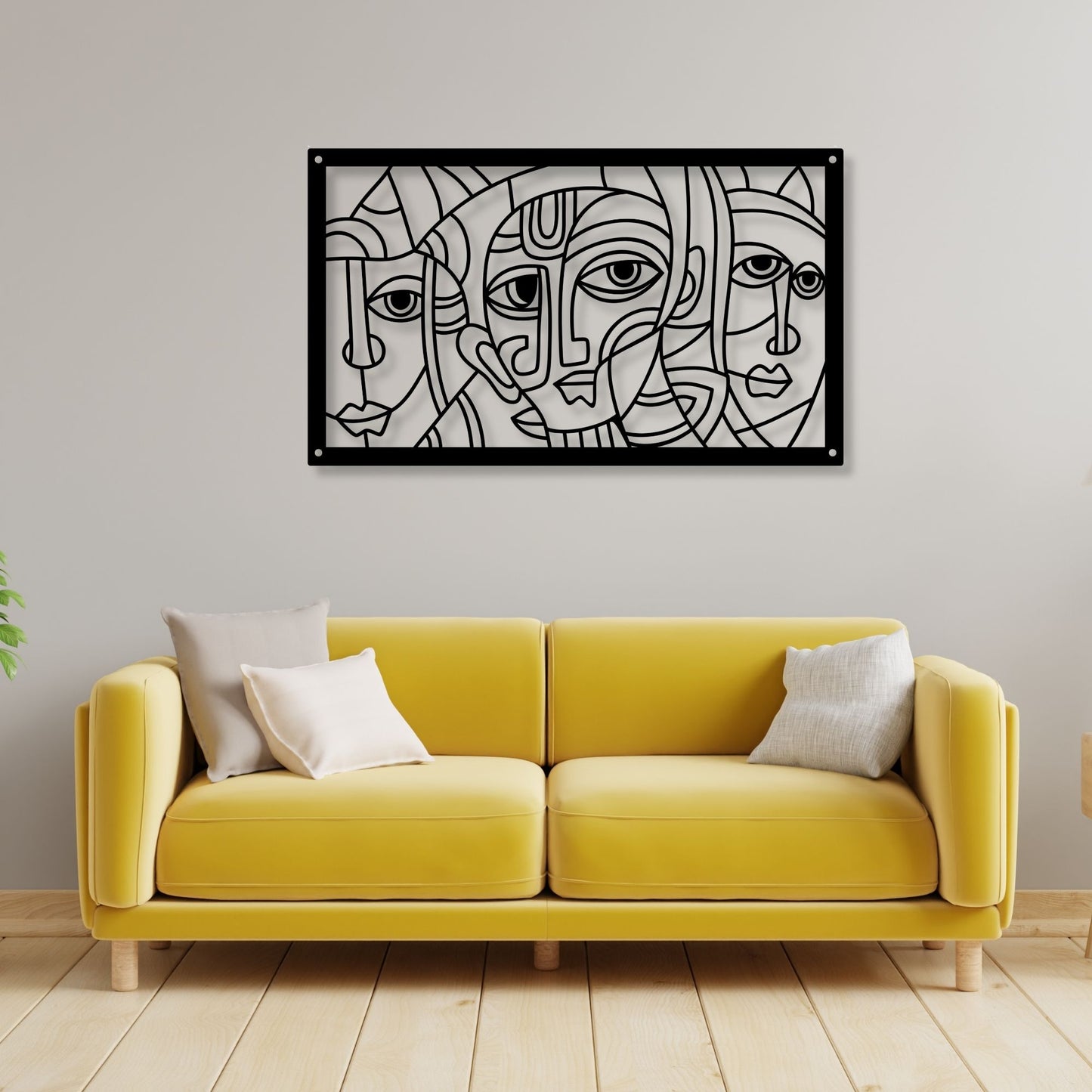 Abstract Picasso Face Wall Art, Picasso Print, Modern Line Art, Minimalist Face Art, Cubist Wall Decor, Contemporary Art Print