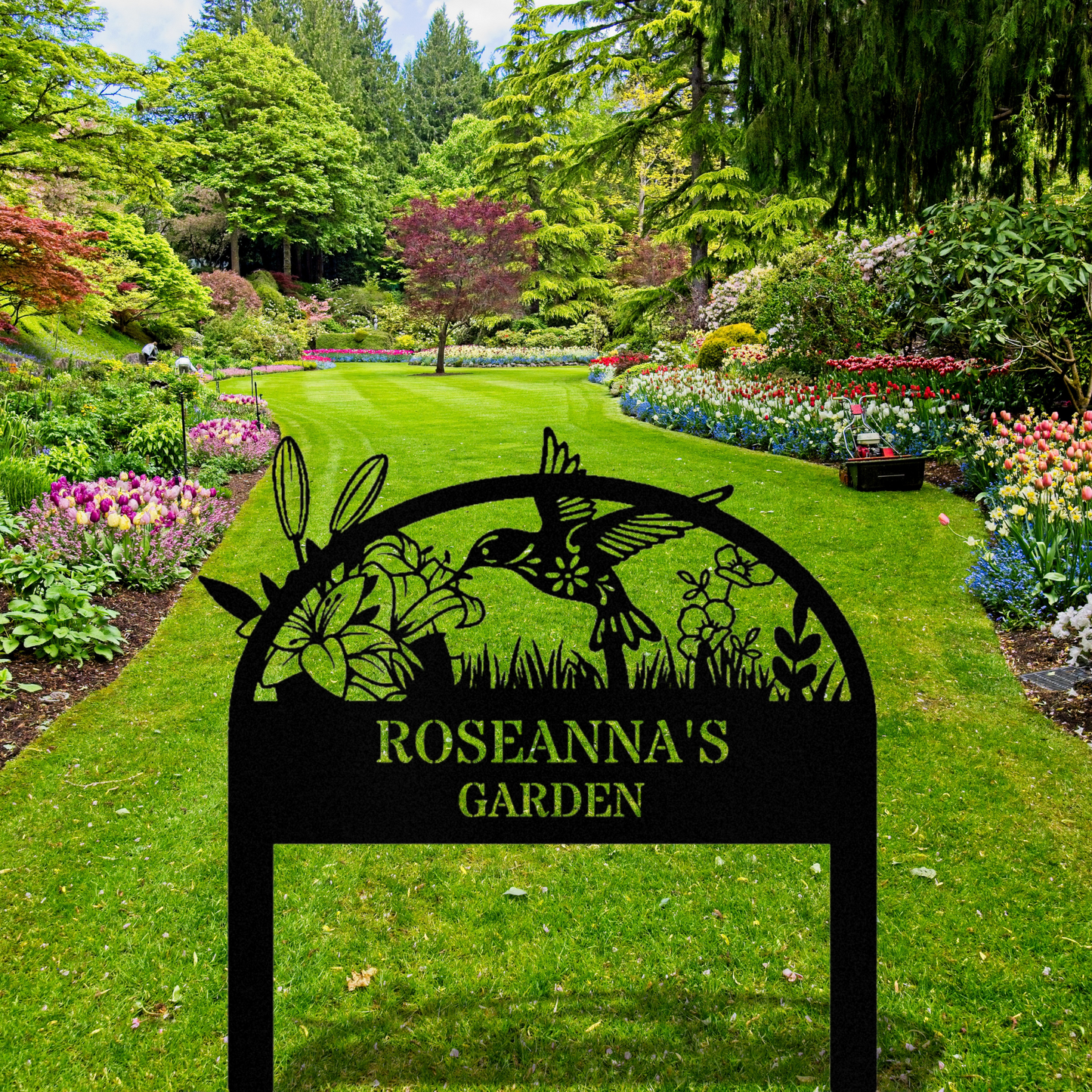 Customized Garden Stake Sign, Personalized Metal Garden Sign, Address Signage, House Address Stake, , Gardener Decor, Metal Yard Decor