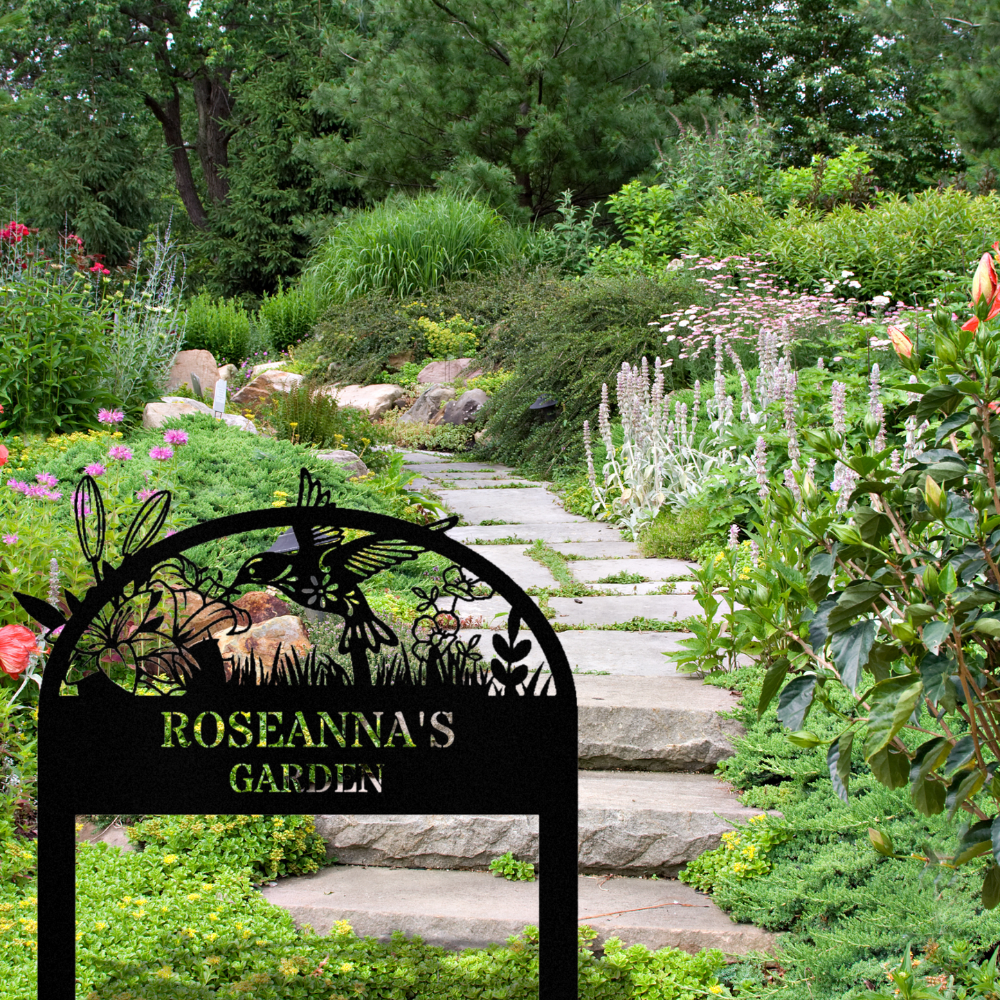 Customized Garden Stake Sign, Personalized Metal Garden Sign, Address Signage, House Address Stake, , Gardener Decor, Metal Yard Decor