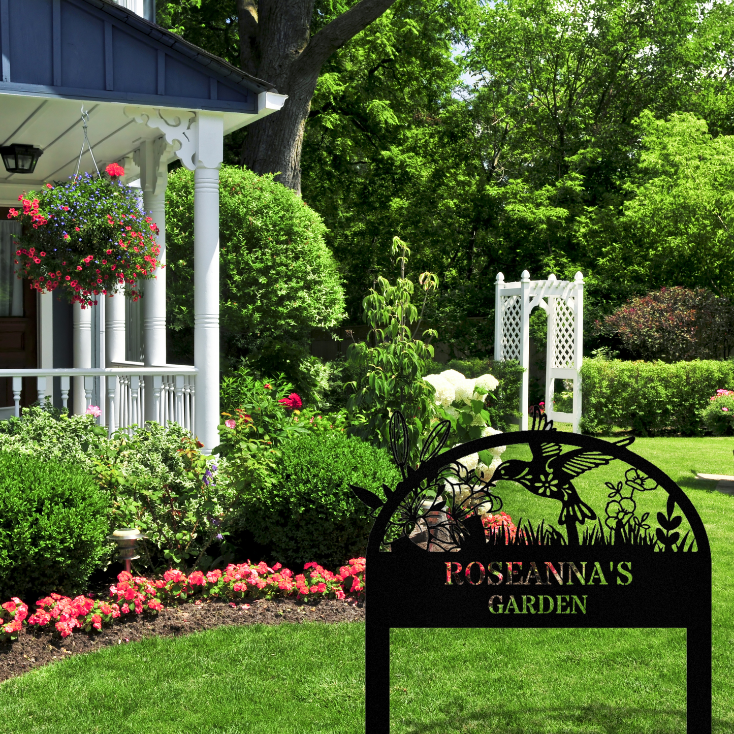 Customized Garden Stake Sign, Personalized Metal Garden Sign, Address Signage, House Address Stake, , Gardener Decor, Metal Yard Decor