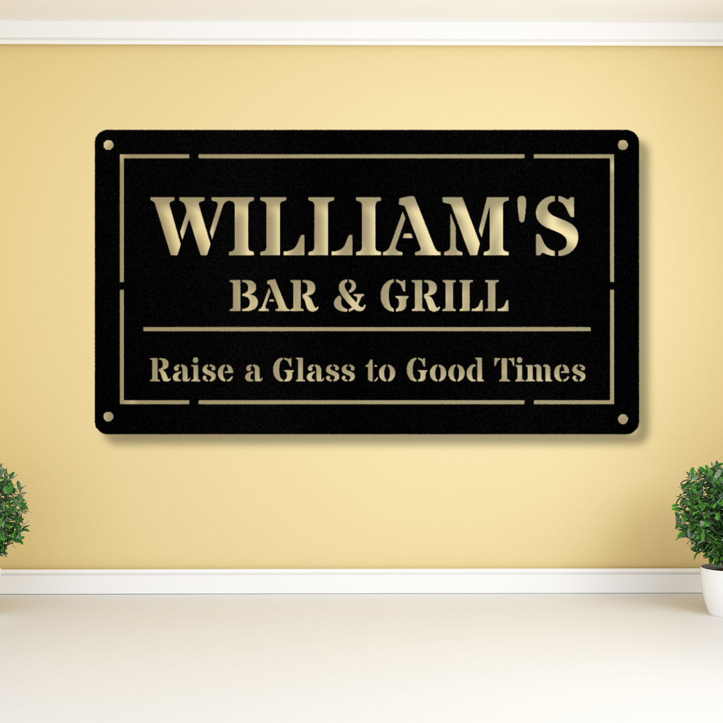 Personalized Metal Grilling Sign, Custom BBQ Smoker Sign, Barbeque Gift for Dad, Papa, Grandpa, BBQ Decor for Both, Outdoor Cooking Sign