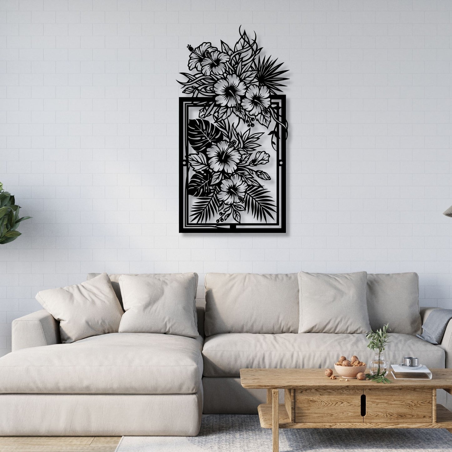 Metal Flower Wall Art, Floral Wall Decor, Metal Wall Sculpture, Botanical Art, Farmhouse Home Decor, Garden Wall Hanging, Nature Art Gift