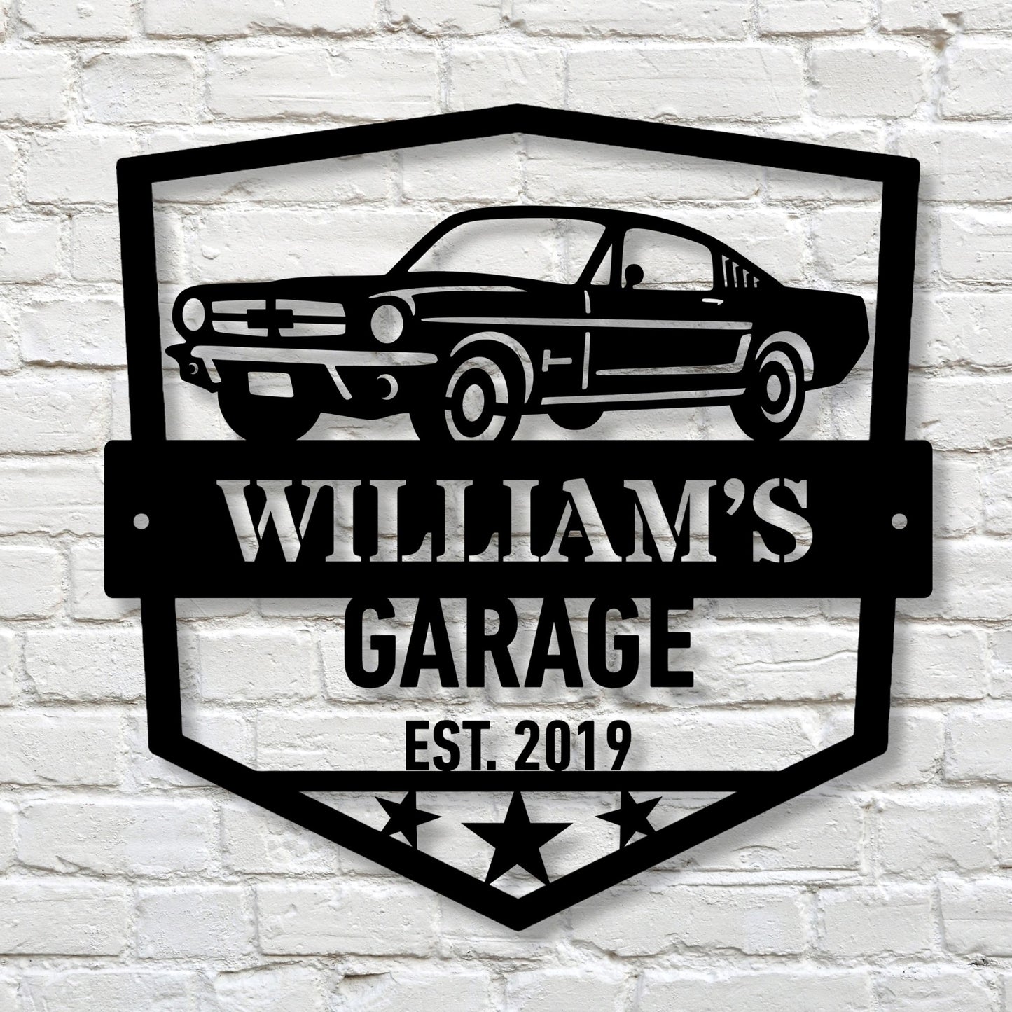 Personalized Garage Metal Sign, Vintage Car Metal Sign, Father's Day Gift, Auto Shop MEtal Sign, Mechanic Gift