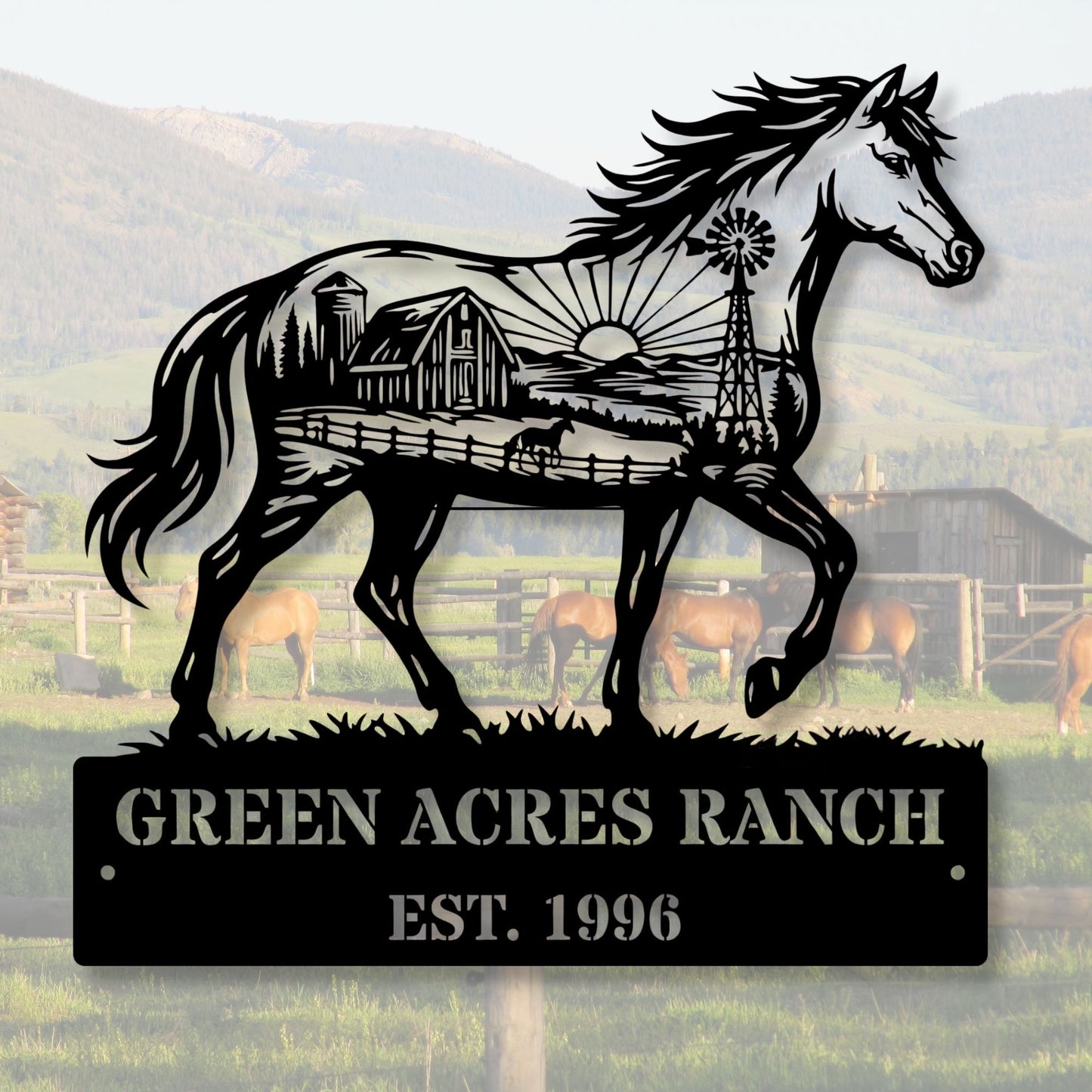 Personalized ranch sign, Custom ranch name sign, Farm sign, Rustic ranch decor, Country home sign