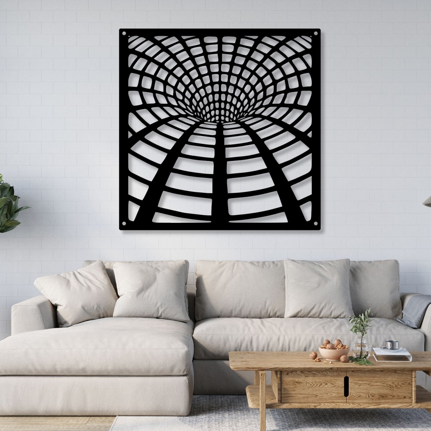 Vortex Geometric Metal Wall Art, Geometric Wall Art, Modern Metal Wall Decor, Abstract Metal Sign, Contemporary Home Decor Gift