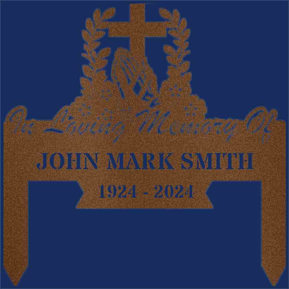 Personalized Memorial Plaque, Custom Grave Marker Metal Sign, In Loving Memory Sign, Remembrance Sign, Sympathy Gift
