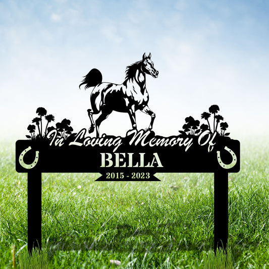 Custom Horses Metal Sign,Horse Ranch Sign,Personalized Horse Farm Name Sign,Horse Stable Wall Art Decor