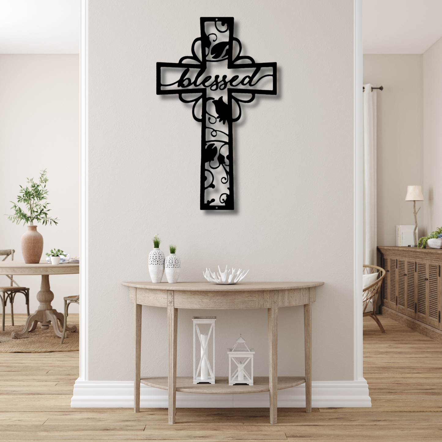 Blessed Cross - Metal Steel Sign