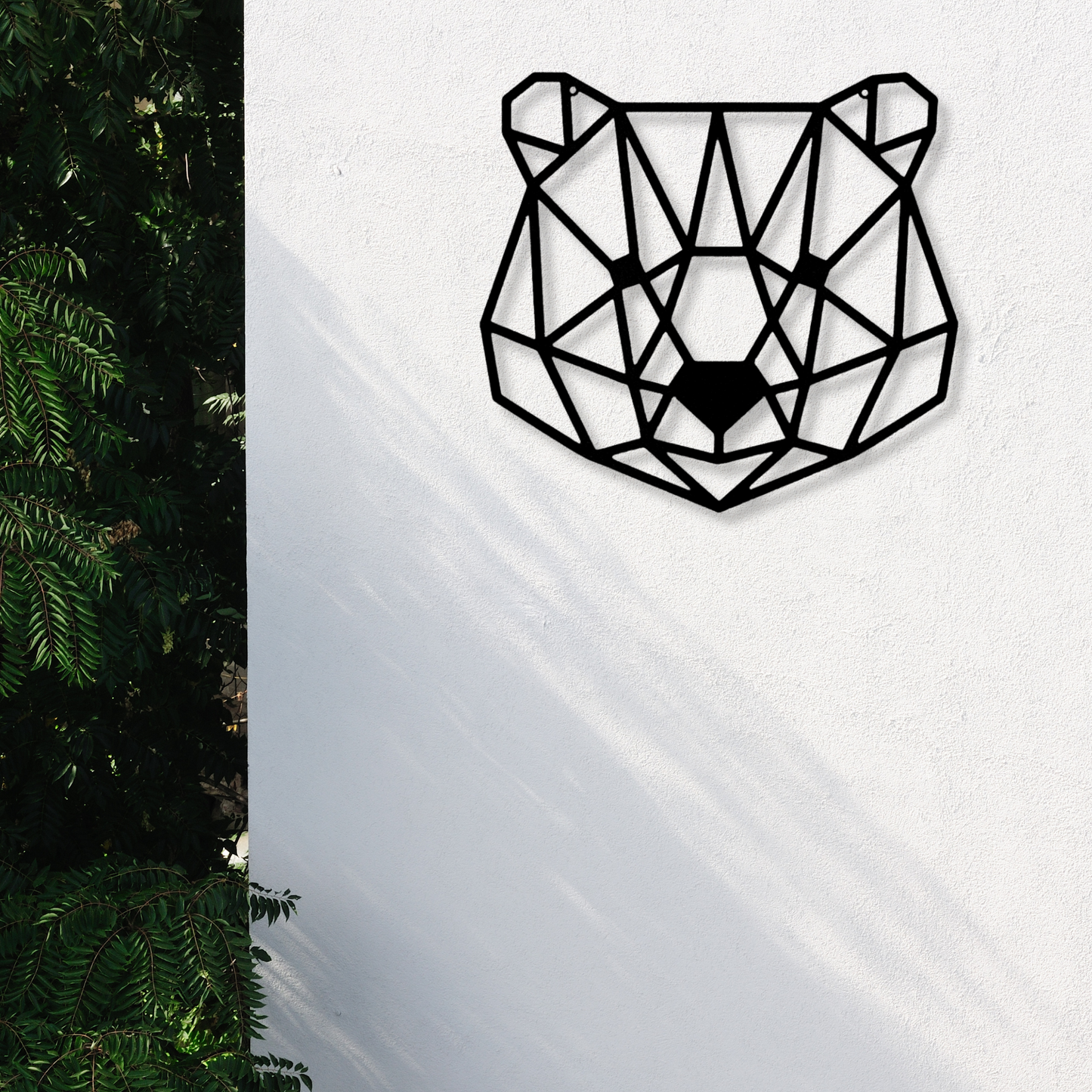 Geometric Bear Metal Steel Sign, Geometric Animal, Woodland Nursery, Wildlife Metal Art, Kids Room Décor, Art room Decor, Animal Lover Gift