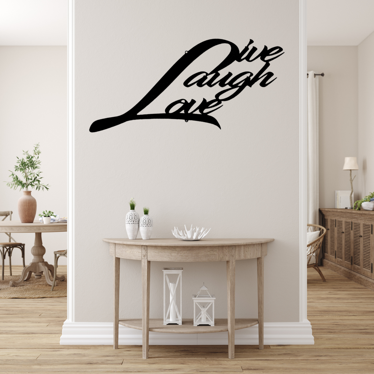 Live Laugh Love - Metal Steel Sign