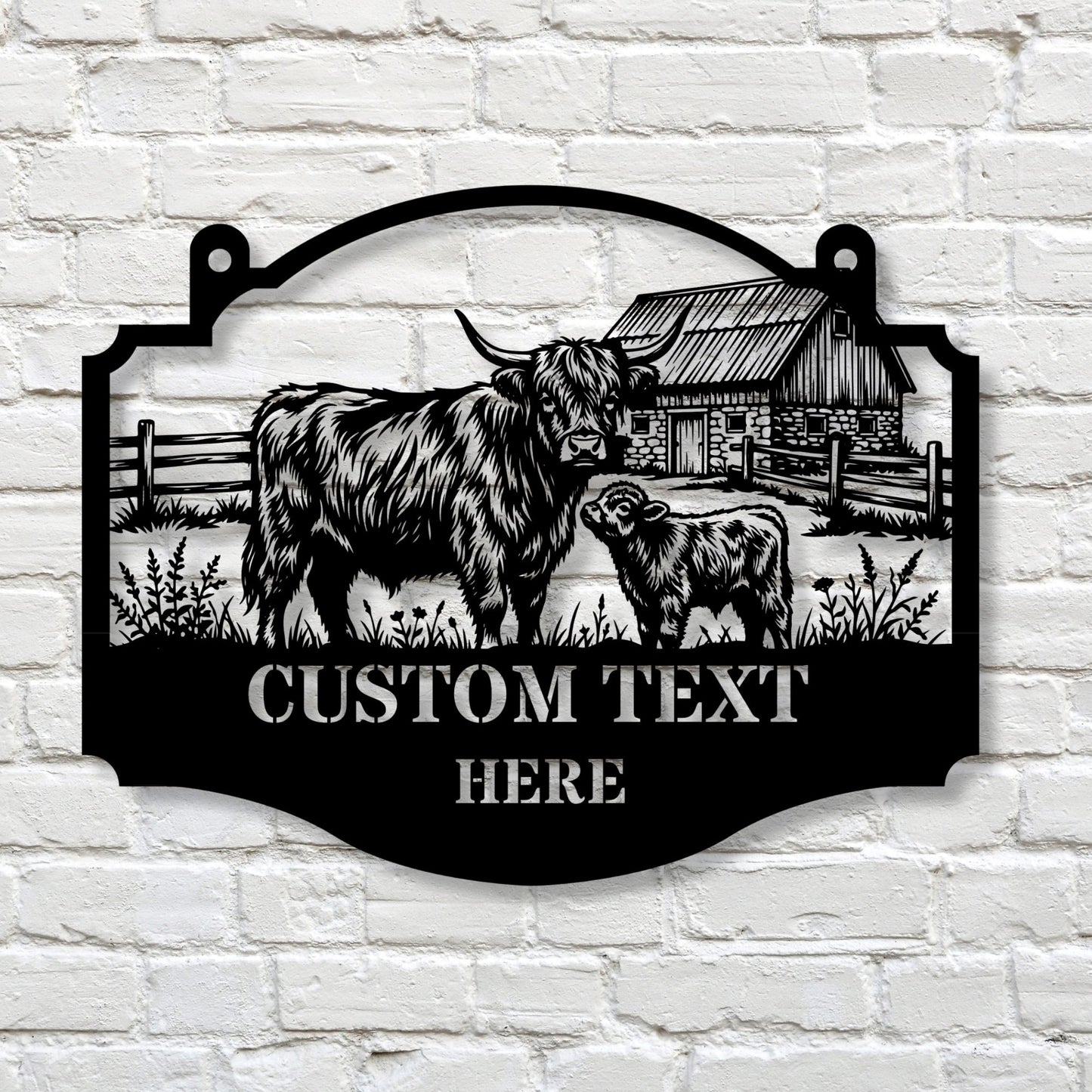 Custom Cattle Farm Sign, Personalized Ranch Sign, Farm Name Sign, Cattle Ranch Decor, Custom Farmhouse Sign, Livestock Gift