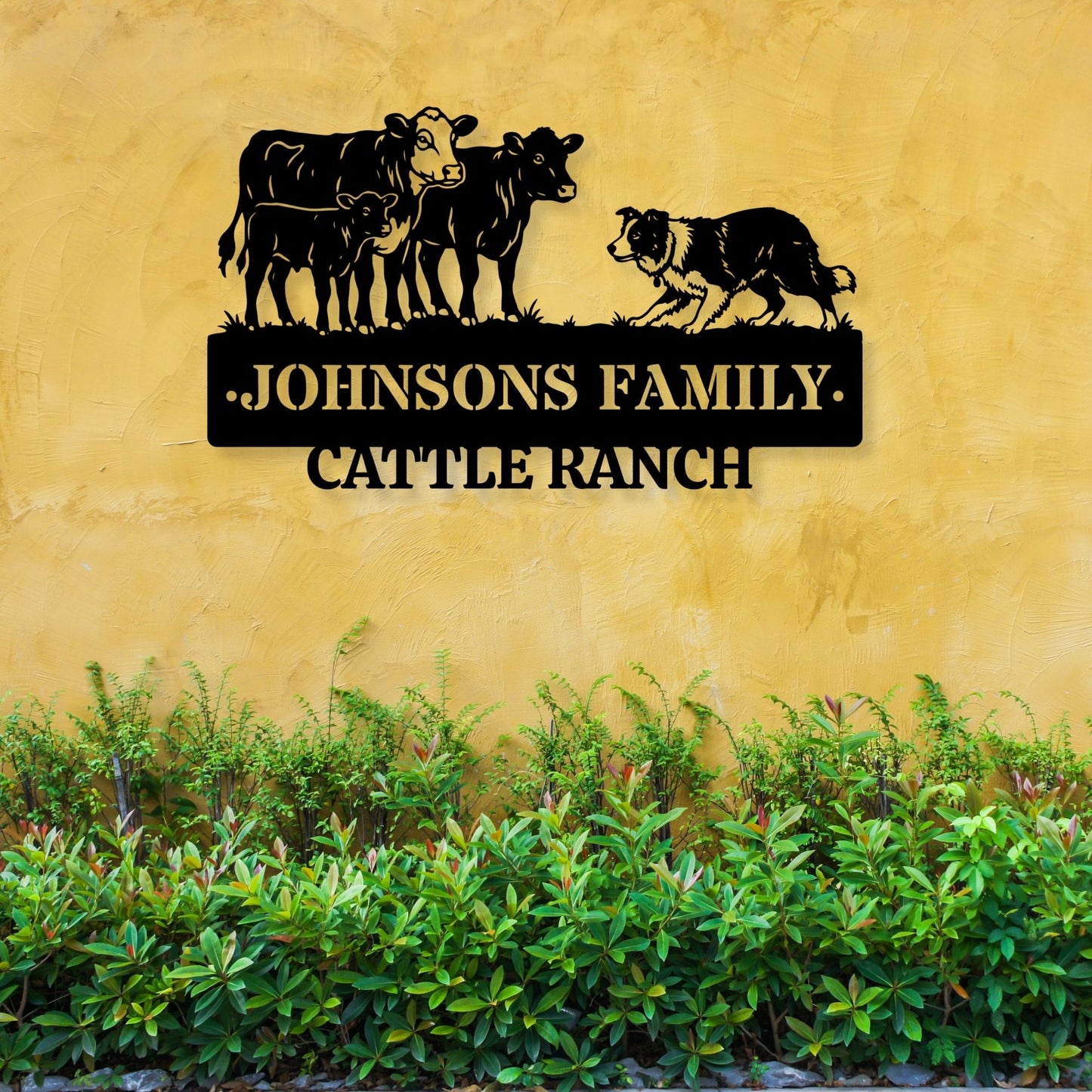 Custom Metal Ranch Sign, Personalized Cattle Farm Decor, Metal Brand Sign, Outdoor Sign for Ranch Gate, Bull Metal Wall Art, Country Home Decor