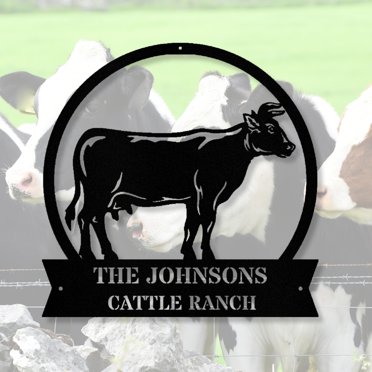 Personalized Ranch Metal Sign, Farm Address Wall Sign, Farmer Gift, Cattle Ranch Metal Sign, Large Wall Art Decor, Custom Family Name Sign, Indoor Outdoor Sign