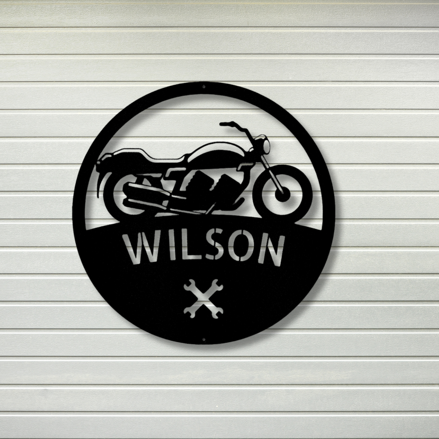 Motorcycle Metal Sign, Custom Garage Sign Personalized Motorcycle sign, Motorcycle decor, Motorcycle Art, Small Business Sign, Monogram